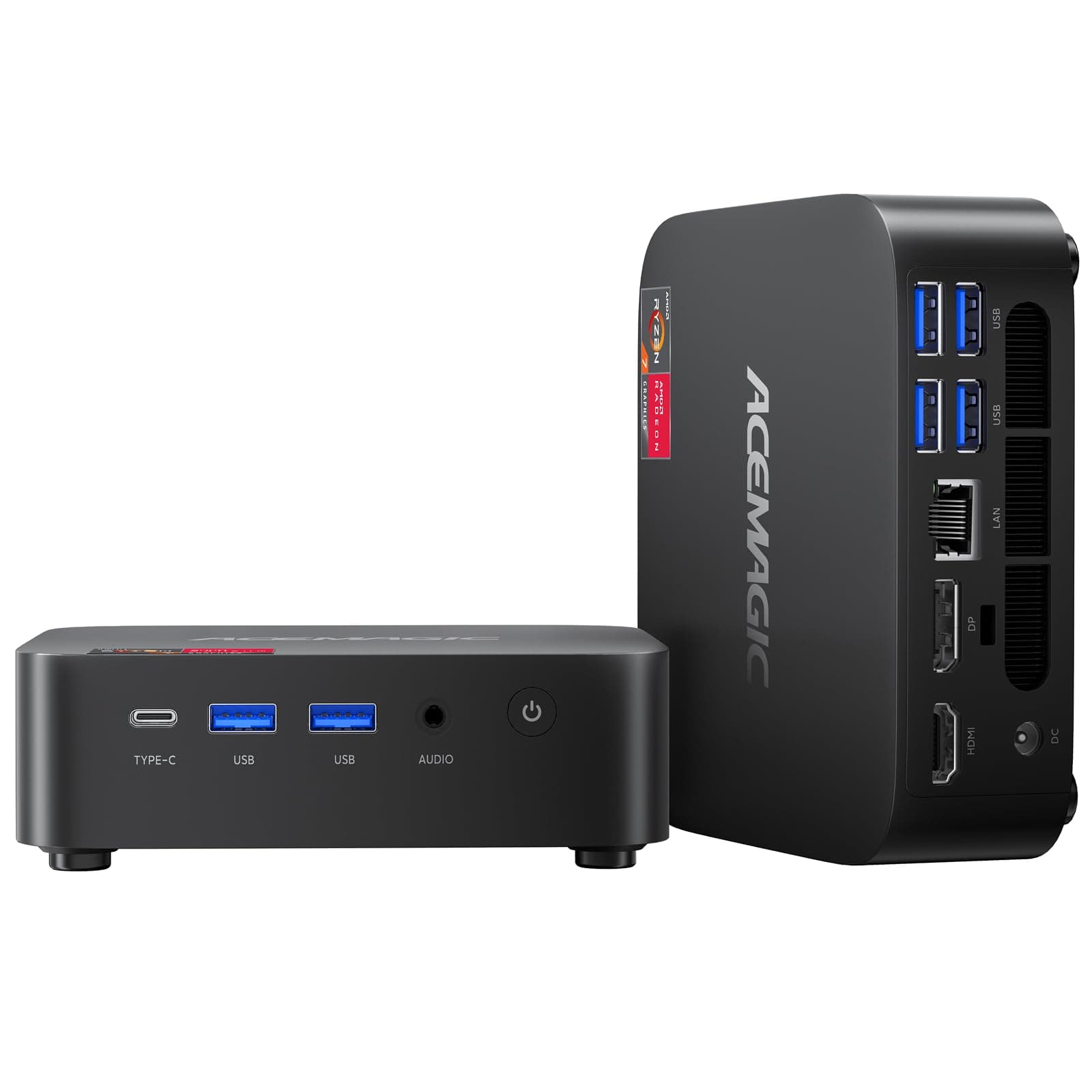 ACEMAGICIAN Kron Mini K1 Mini PC Ryzen 7 7730U, 32GB DDR4, 1TB SSD, Triple Display 4K, WiFi6, BT5.2 AM06-5800U-32+1TB
