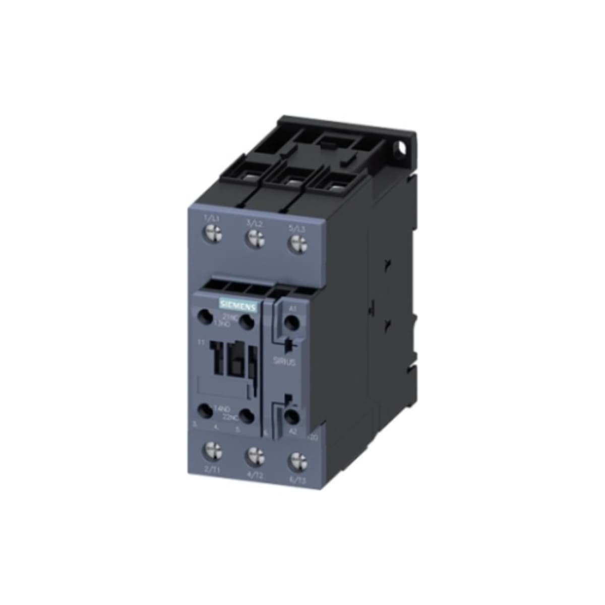 Contactor Siemens 3RT2037 3 polos 24 V AC, 1NC/1NO, serie 3RT2 3RT20371AC20