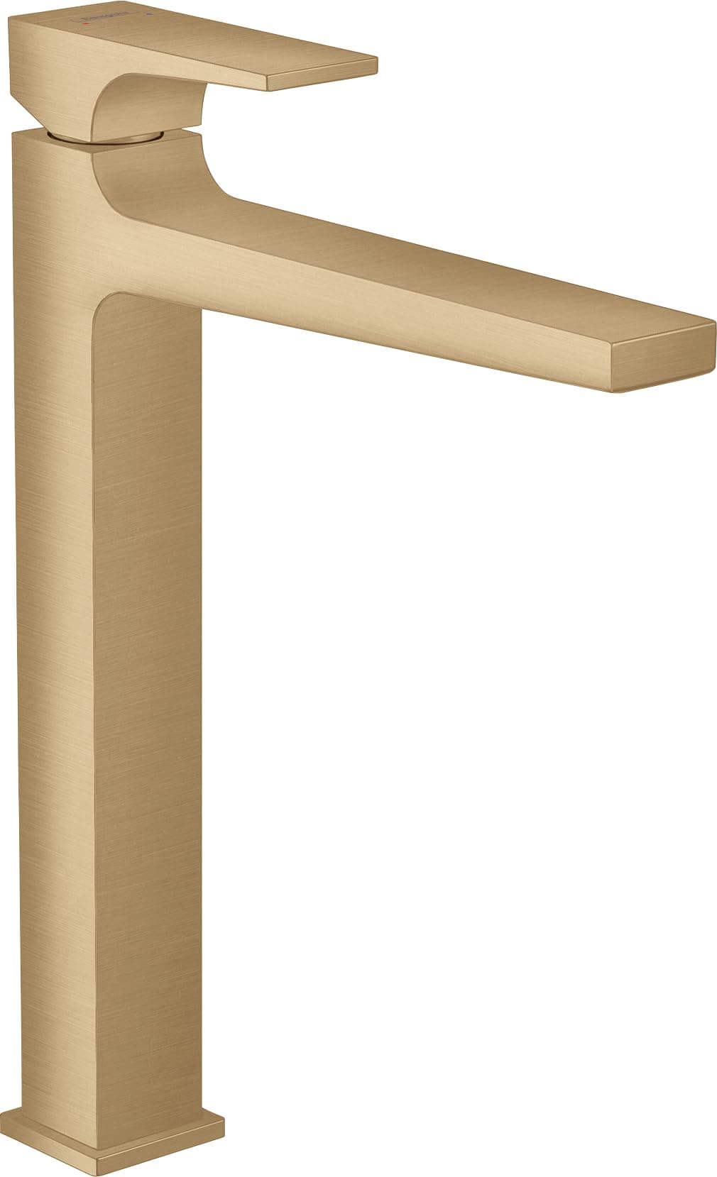 Hansgrohe Metropol 32512140 Monocomando para lavabo 260 con válvula click, Brushed Bronze