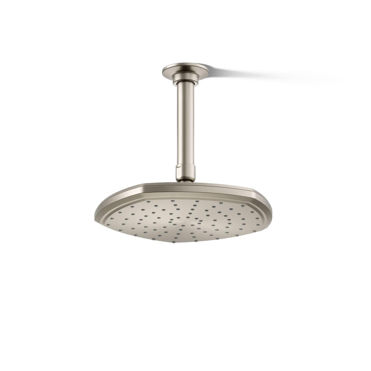 Kohler Occasion ducha tipo lluvia de 8" monofuncional, 1.75 gpm, Níquel Cepillado 27051-G-BN