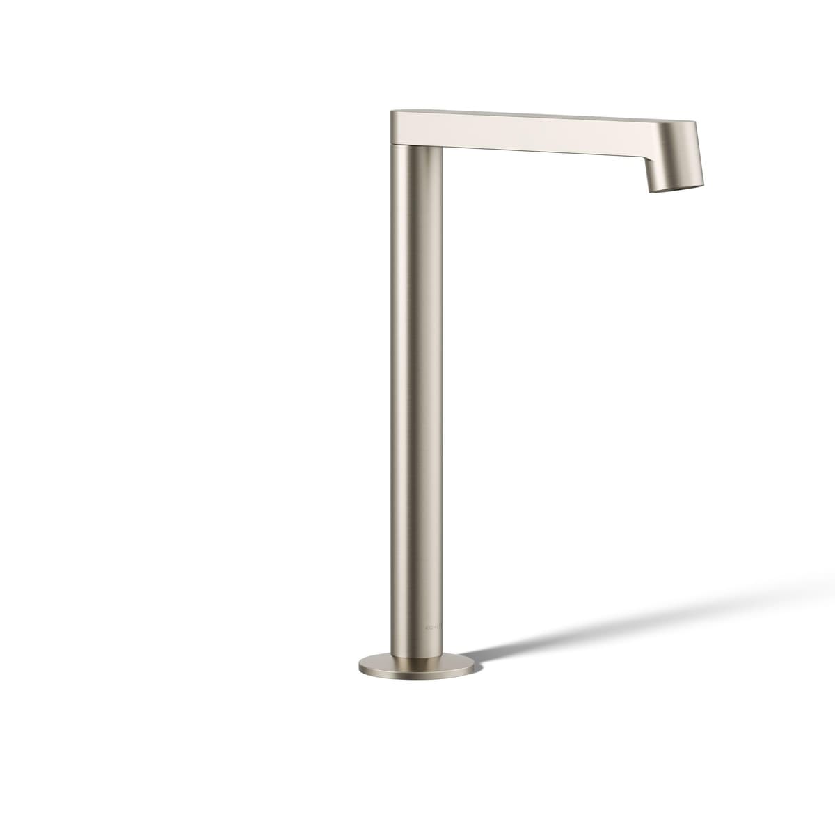 Grifo para lavabo KOHLER Components Row, pico alto, 1.2 gpm, Níquel Cepillado 23887-BN