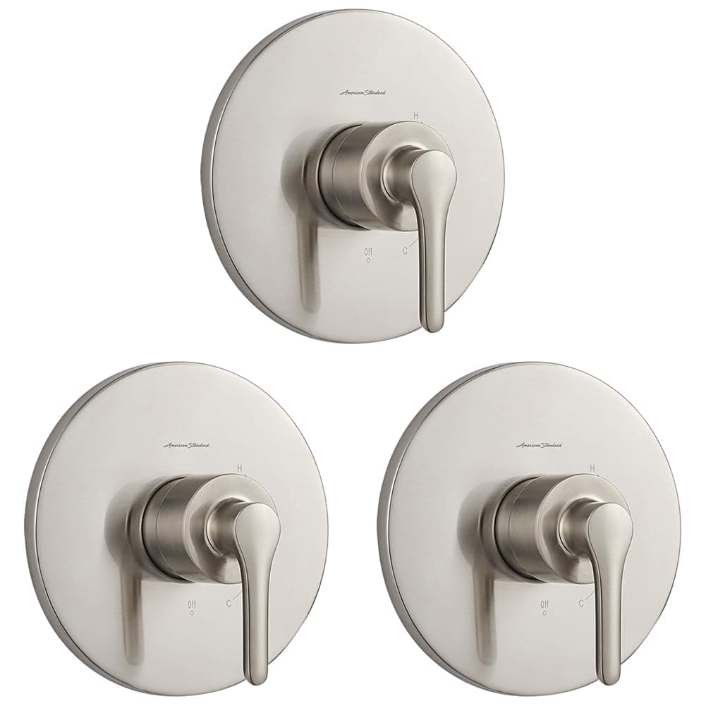American Standard TU105500.295 Kit de recambio de válvula Studio S con cartucho, níquel cepillado (Pack de 3)
