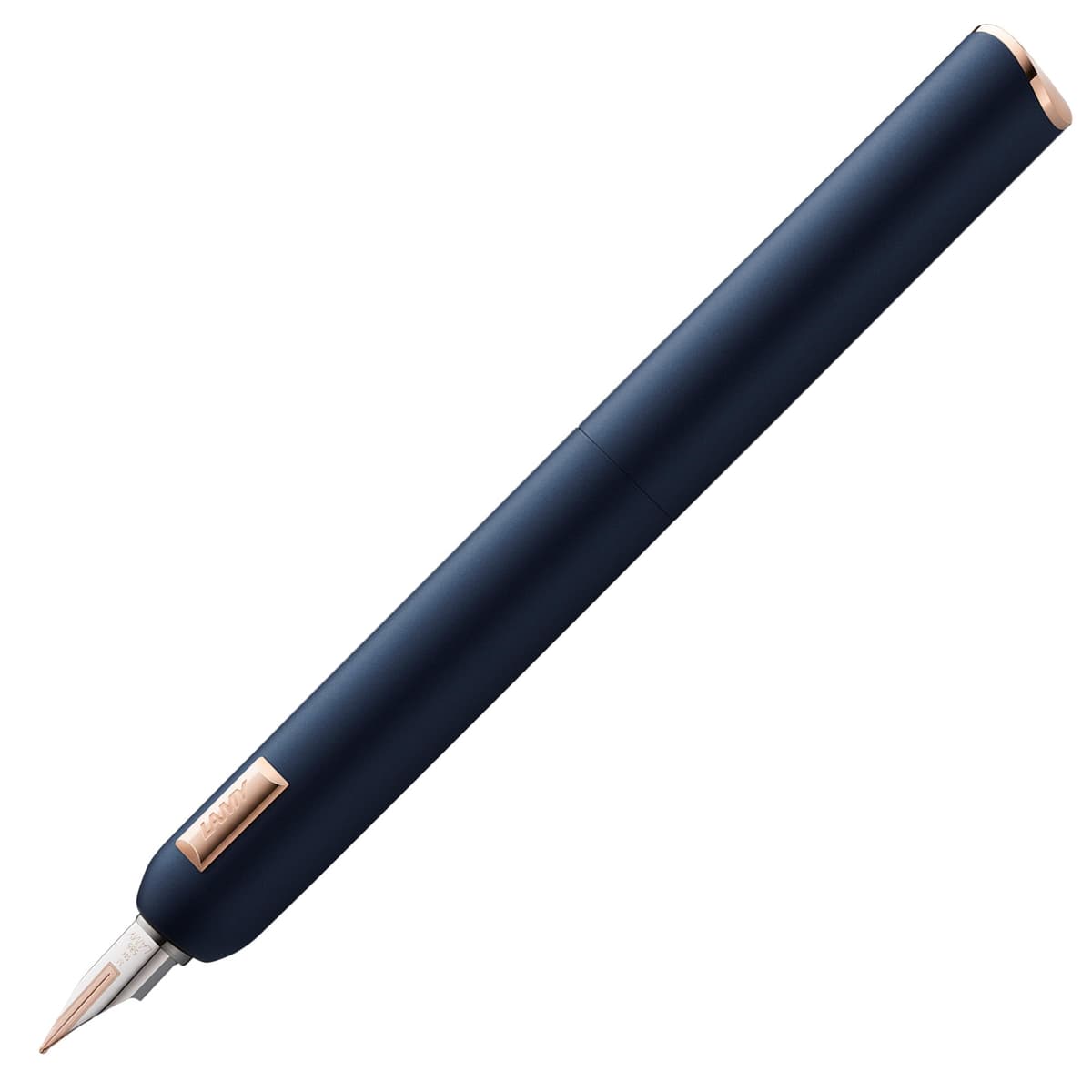 Lamy dialog cc all blue - pluma fuente capless con mecanismo giratorio y plumín 14 kt bicolor EF 1234402