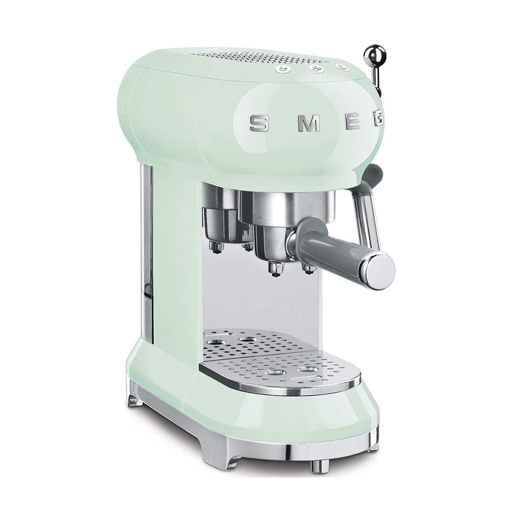Smeg Cafetera Espresso Retro 50's ECF01PGUS, Verde Pastel