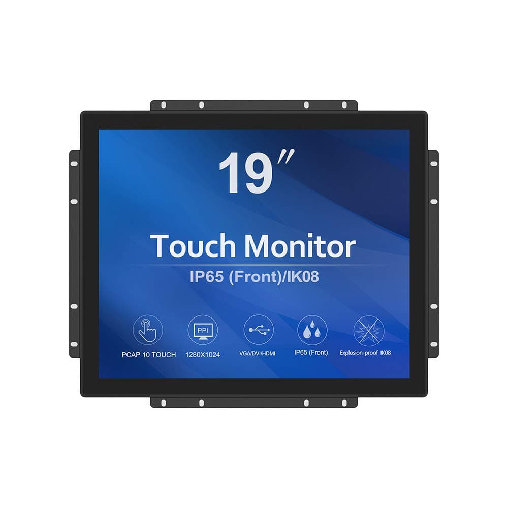 GreenTouch 19" Monitor Open Frame táctil ultradelgado 10 puntos, 1280x1024, HDMI/VGA/DVI GT-TM-1902C-CTW-HD