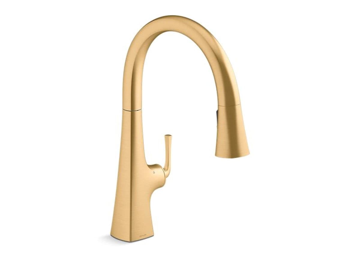 Kohler Graze 22068-WB-2MB grifo de cocina inteligente con control por voz, Brushed Moderne Brass