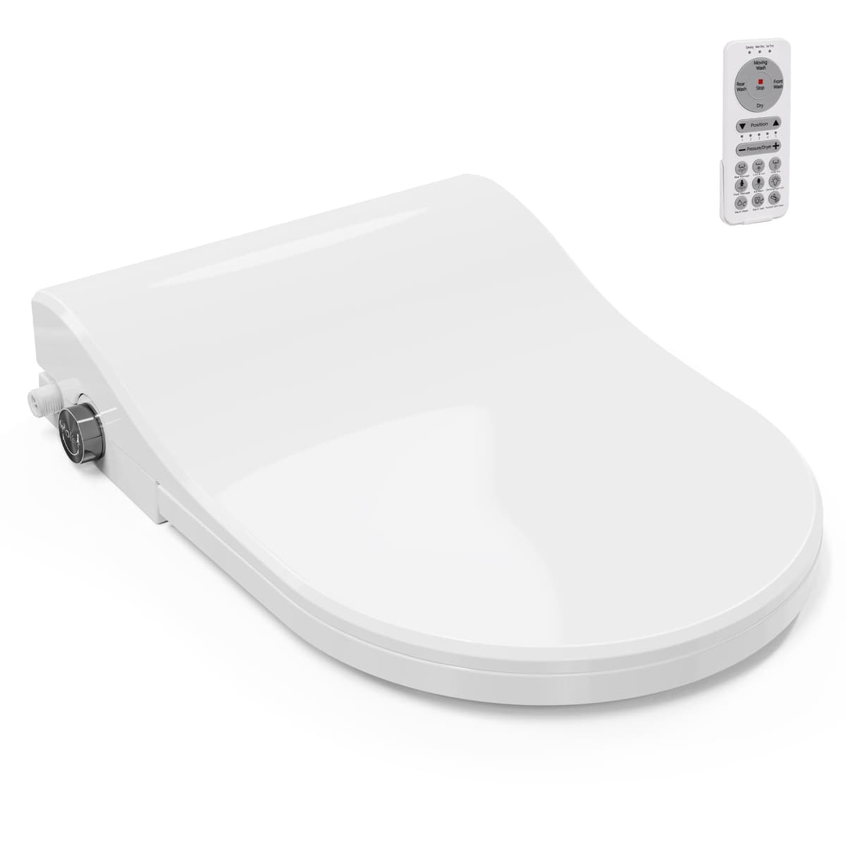 KAPOGO Asiento Bidet Calefaccionado con Secador 24V U-Shape KPG-MTG