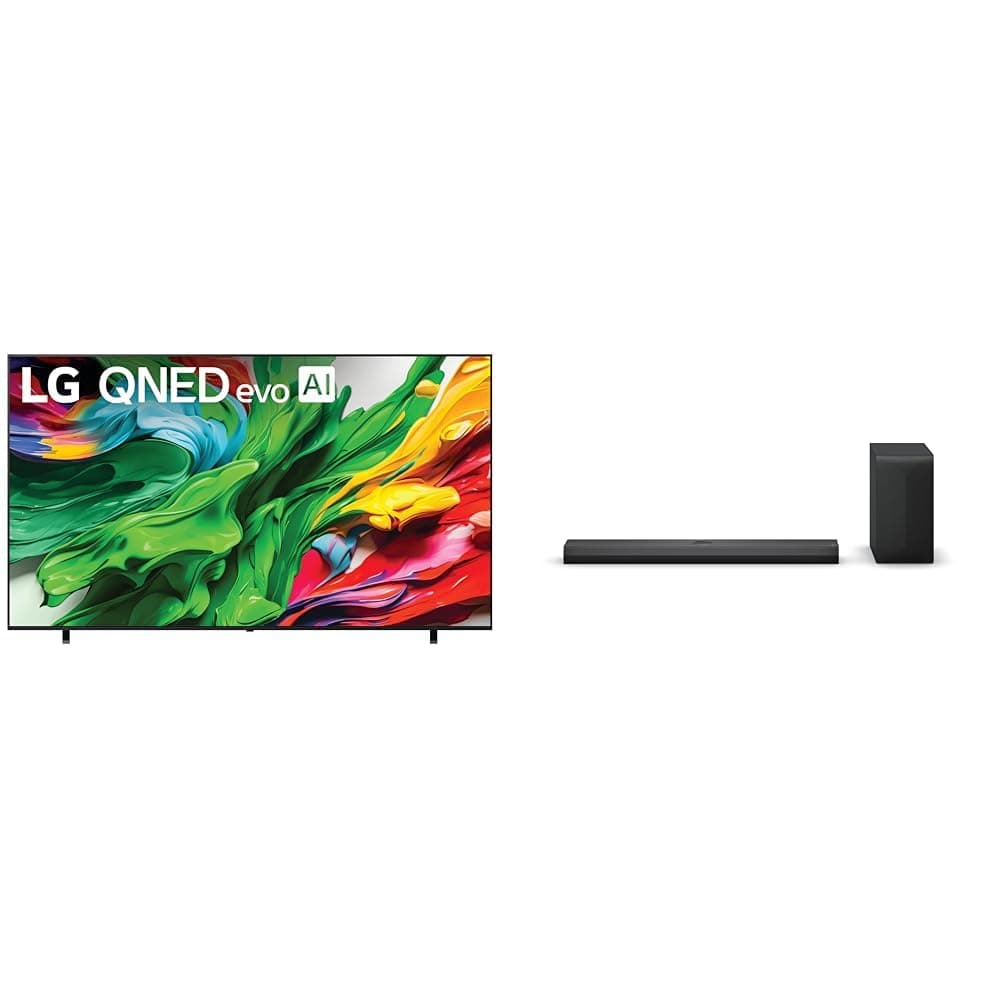 LG 100" QNED 4K 2025 TV con Soundbar S70TY 3.1.1 y Dolby Atmos