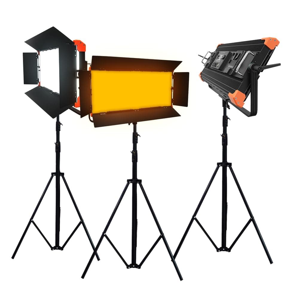 Yidoblo GL-2000C Kit de 3 luces LED 200W bicolor 2700-7500K con control APP