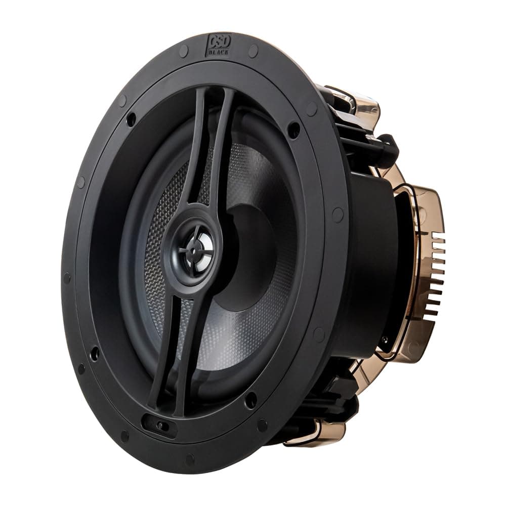 Parlantes empotrables OSD Black de 8", tweeter de cúpula de aluminio de 1", con interruptor Contour, par - BK-R83