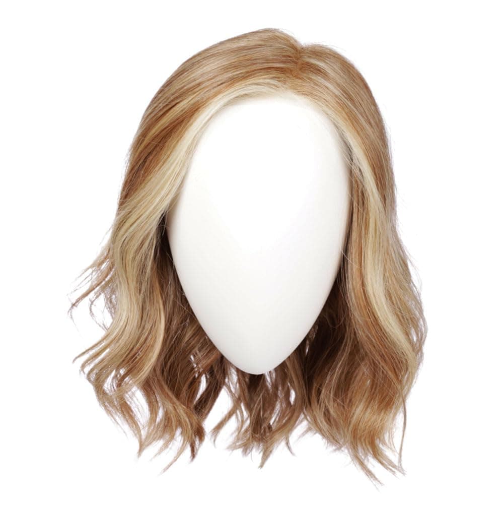 Hair u wear Raquel Welch Simmer Elite - Peluca capa media hombros, base ligera hand-tied, talla Petite - RL17/23SS Iced Latte Macchiato