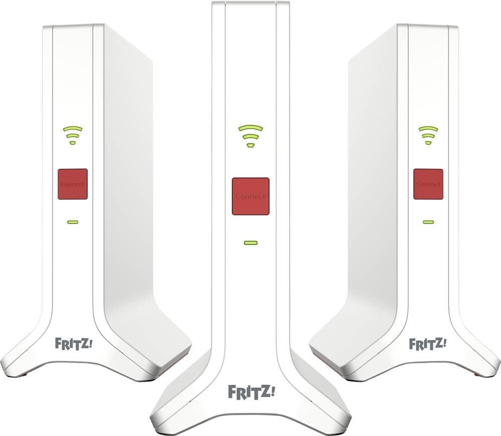 FRITZ! Mesh Set 4200 - 3x FRITZ!Repeater 3000 AX, Triband Wi-Fi 6, Cobertura 5-7 Habitaciones, 4200 Mbps 20003107