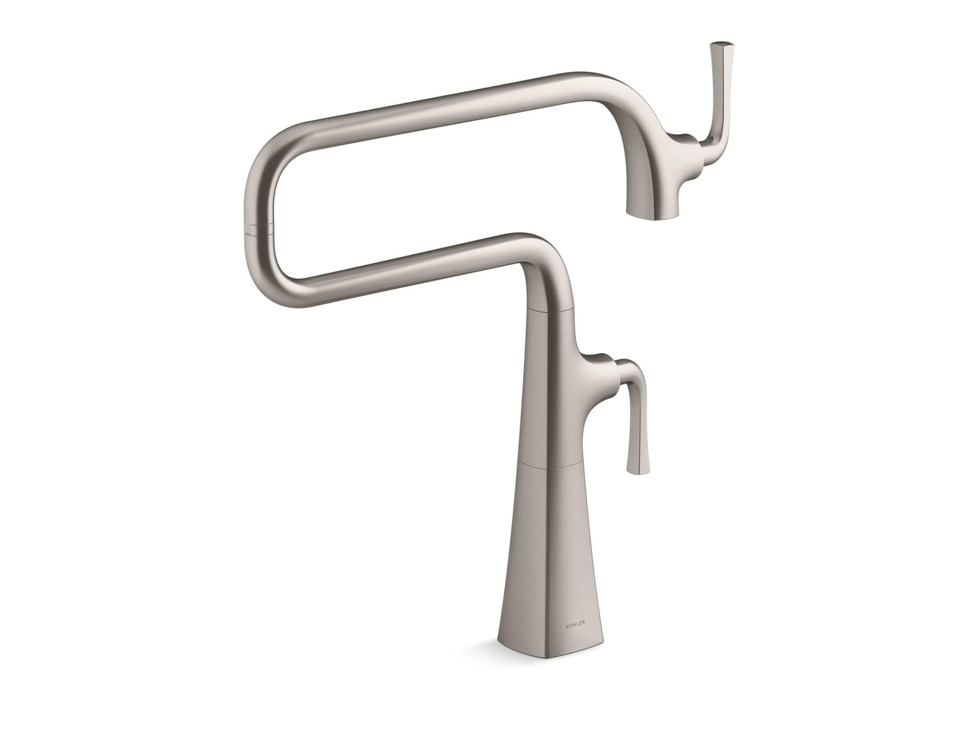 KOHLER Graze Llave rellenadora de olla para cocina, montaje de pared, acabado Versatile (22067-VS)