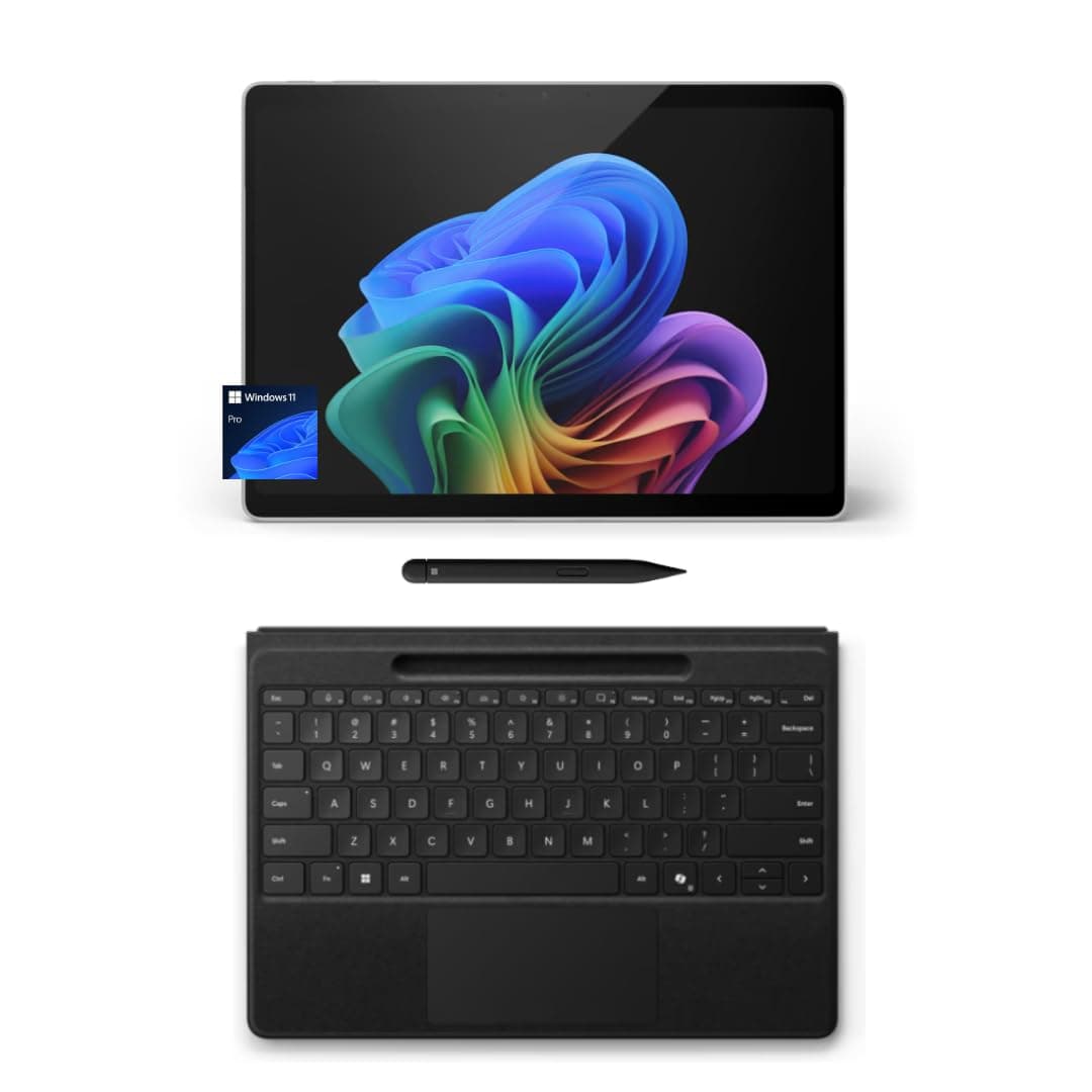 Microsoft Surface Pro 11 Bundle | 13" OLED, Snapdragon X Elite, 32GB RAM, 2TB SSD, Flex Keyboard + Slim Pen, Windows 11 Pro