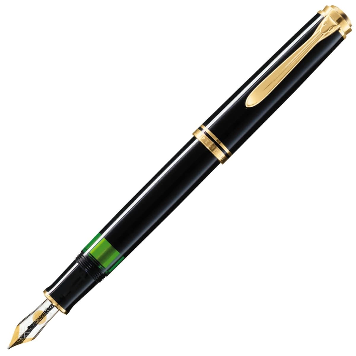 Pluma fuente Pelikan Souverän M400, punta EF, negra 985473