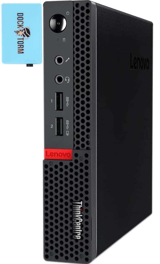 Computadora de Escritorio Mini Lenovo ThinkCentre M625q (AMD E2-9000e 2 núcleos, 16 GB RAM, SSD PCIe 512 GB, Teclado y Mouse, Gráficos Integrados, 3 USB, 2 DisplayPort, Windows 11 Home) con Expansor de Puertos USB DKZ