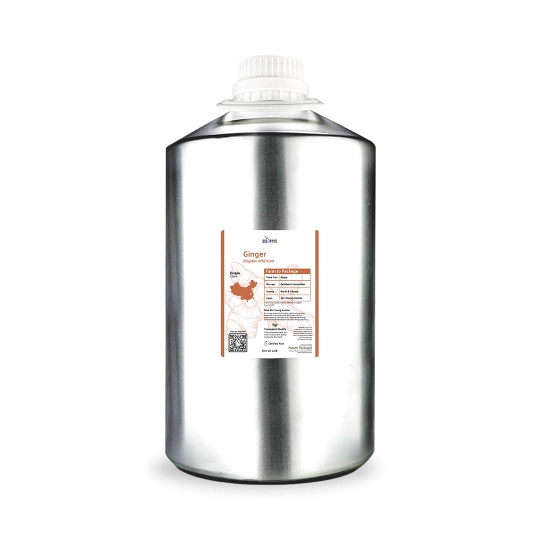 Nature Packaged Ginger Essential Oil - Aceite de Jengibre 100% terapéutico (22lbs)