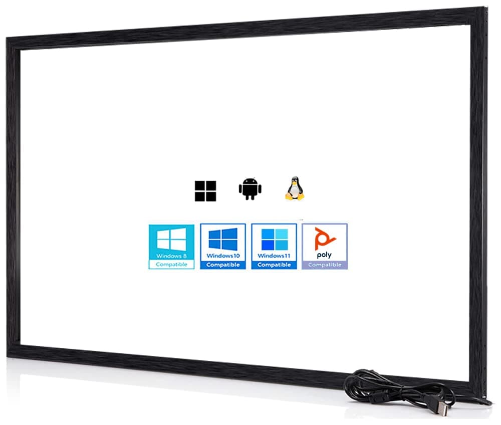 Chengying Marco táctil infrarrojo multitáctil de 98 pulgadas - Panel táctil IR - Superposición de pantalla táctil infrarroja de 98" - Interfaz USB - Compatible con HID 769326472358