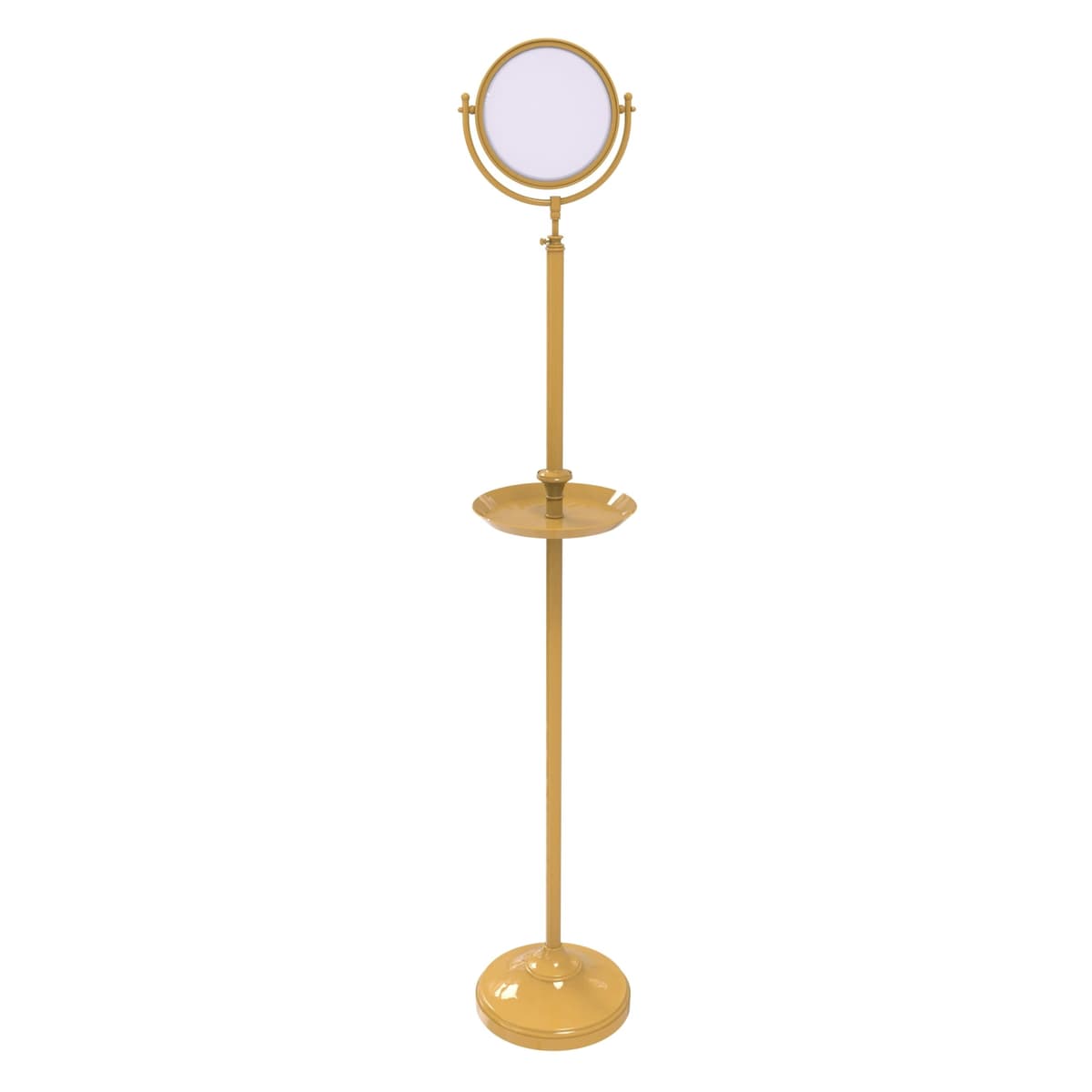 Espejo de pie Allied Brass DMF-3/2X-SGL 8" con aumento 2X y bandeja, Spanish Gold