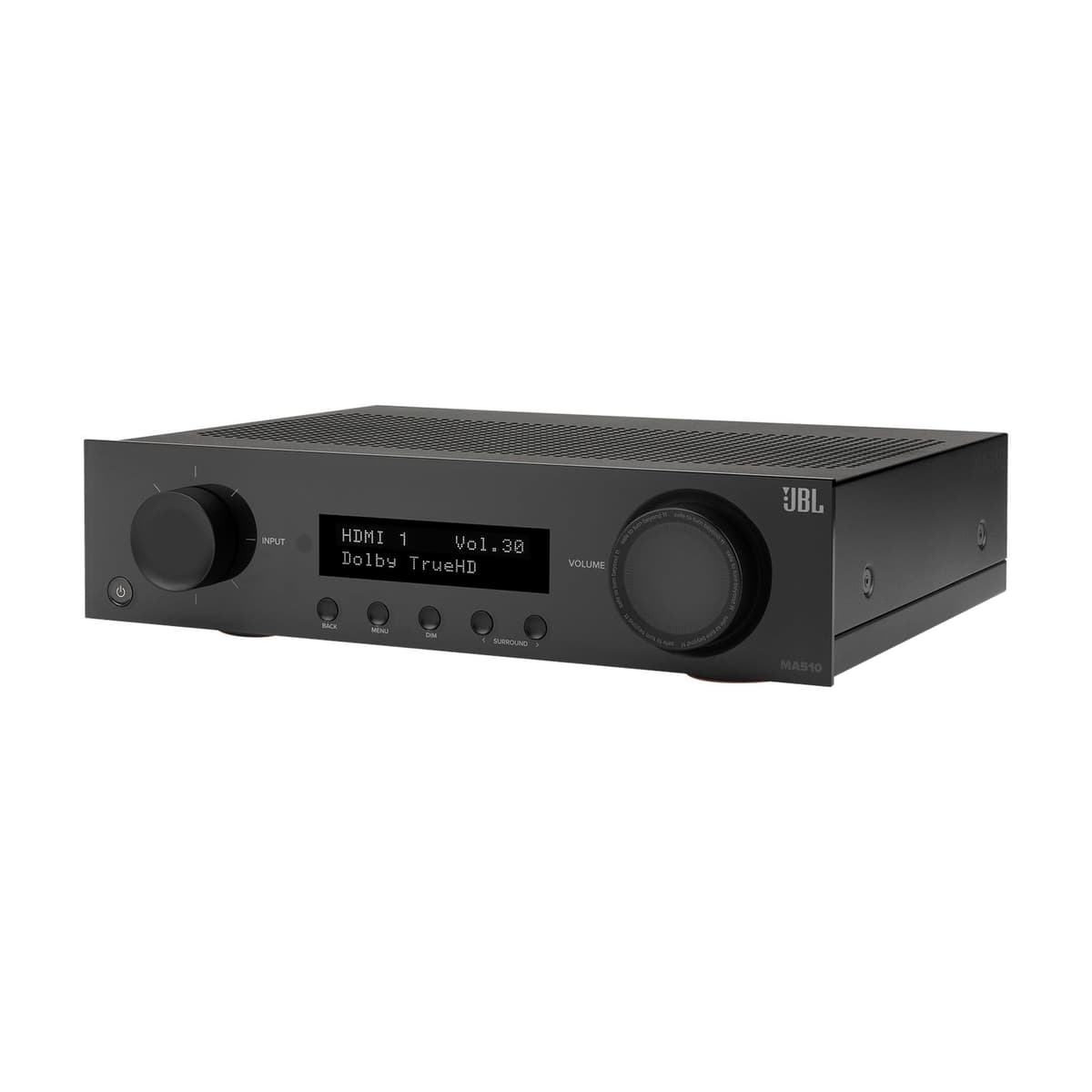JBL MA510 Receptor AV 5.2 canales (75 vatios x 5) 8K (Negro) JBLMA510BLKAM