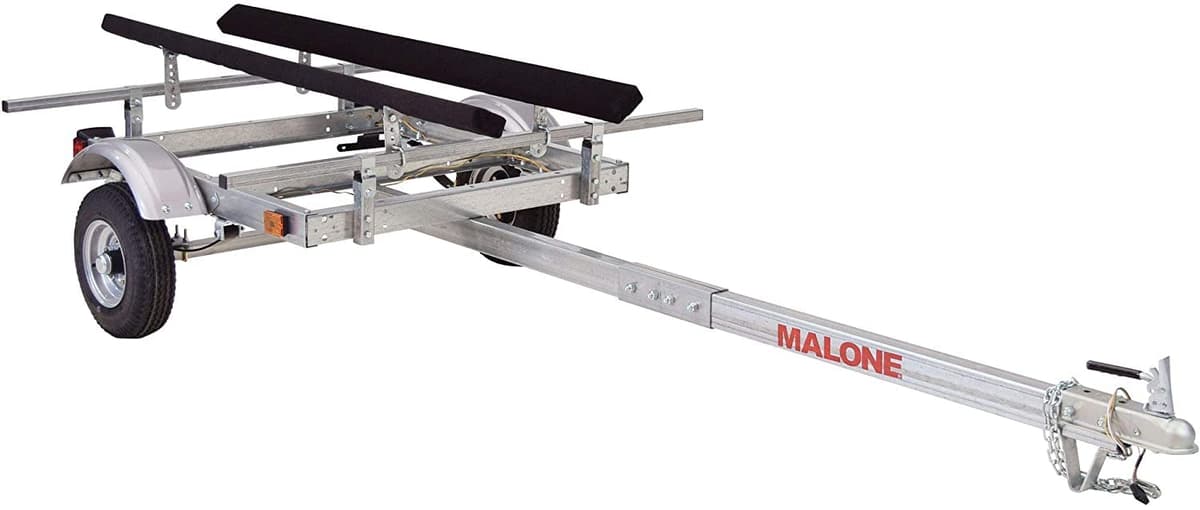 Malone MPG586XB EcoLight 1 Kayak Trailer - capacidad 400 lb y bunks acolchados