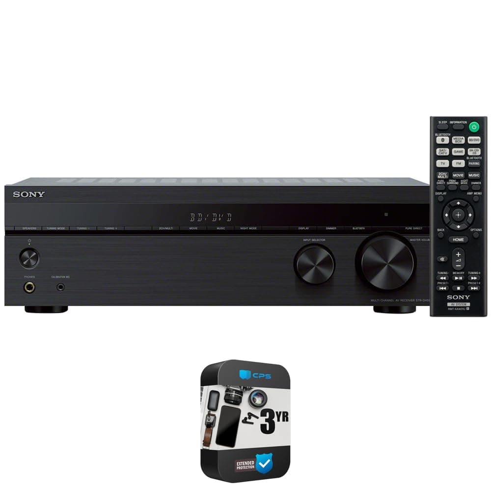 Sony STR-DH590 receptor AV 5.2 canales 4K HDR con Bluetooth - paquete con protección mejorada CPS de 3 años E93SNSTRDH590