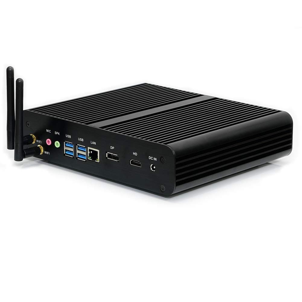 KINGDEL NC860 Mini computadora de escritorio fanless, i7 10ª Gen., 32GB, 1TB NVMe