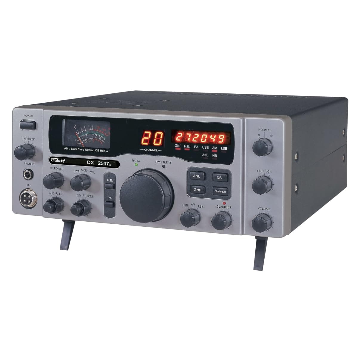 Galaxy DX-2547G Radio base CB 40 canales AM/SSB, AC/DC