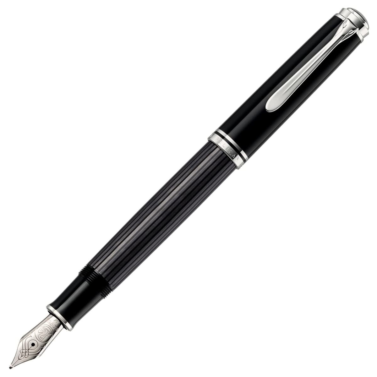 Pelikan Souverän M805 Stresemann Pluma fuente pistón, EF, anthracite 957654