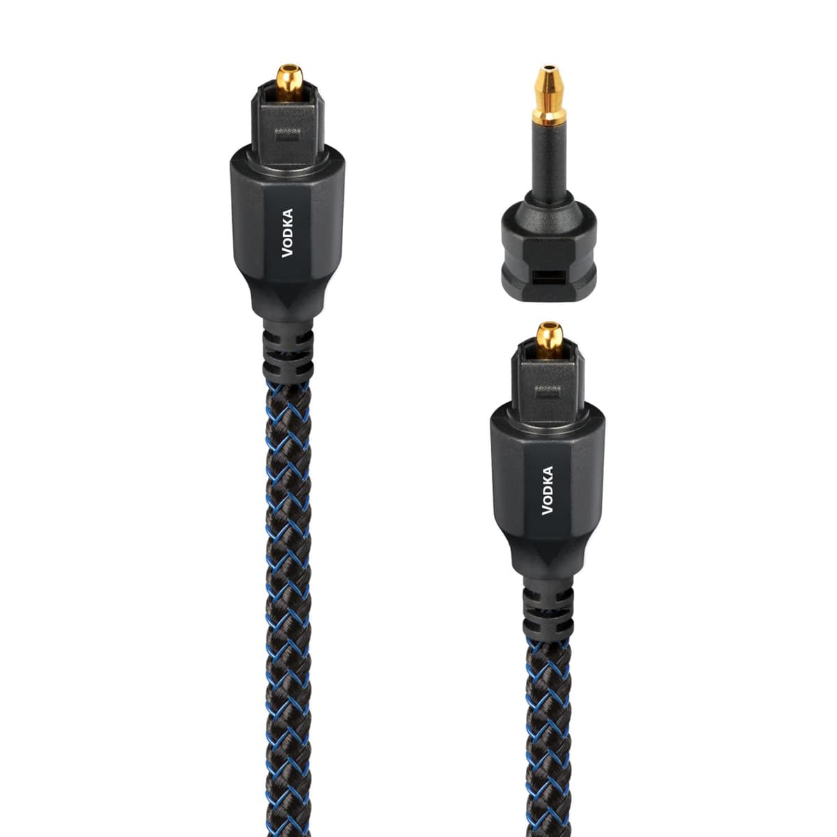 AudioQuest Cable Óptico Toslink de Fibra de Vodka de 3 m + Miniadaptador OPTVOD03