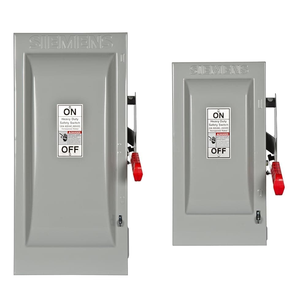Siemens Bundle: Safety Switches 100A y 30A, 3 polos 600V