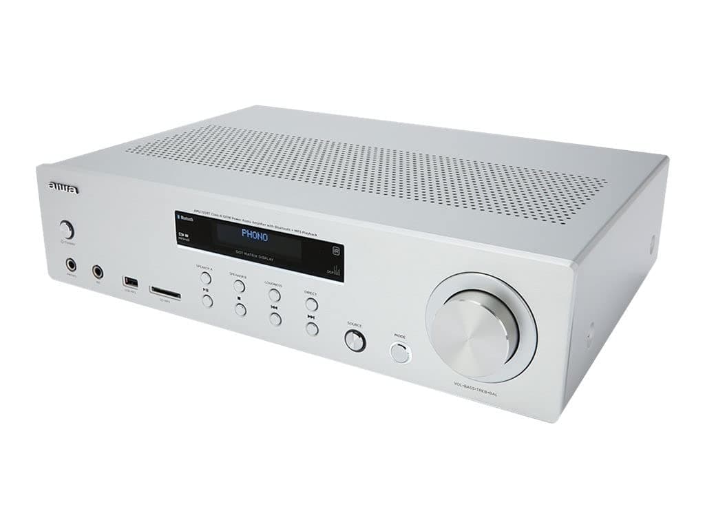 Aiwa Amu-120bt/sl Negro/Amplificador HiFi/Bluetooth 120 W RMS AMU-120BTSR