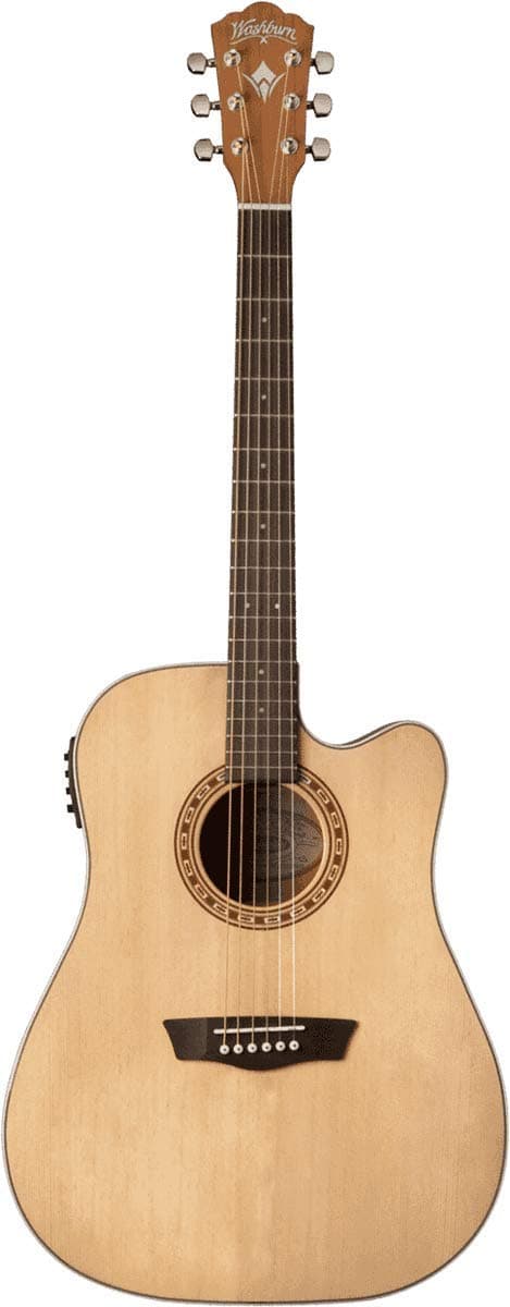Washburn WD7SCE-O Harvest 7 Serie Guitarra electroacústica Dreadnought cutaway