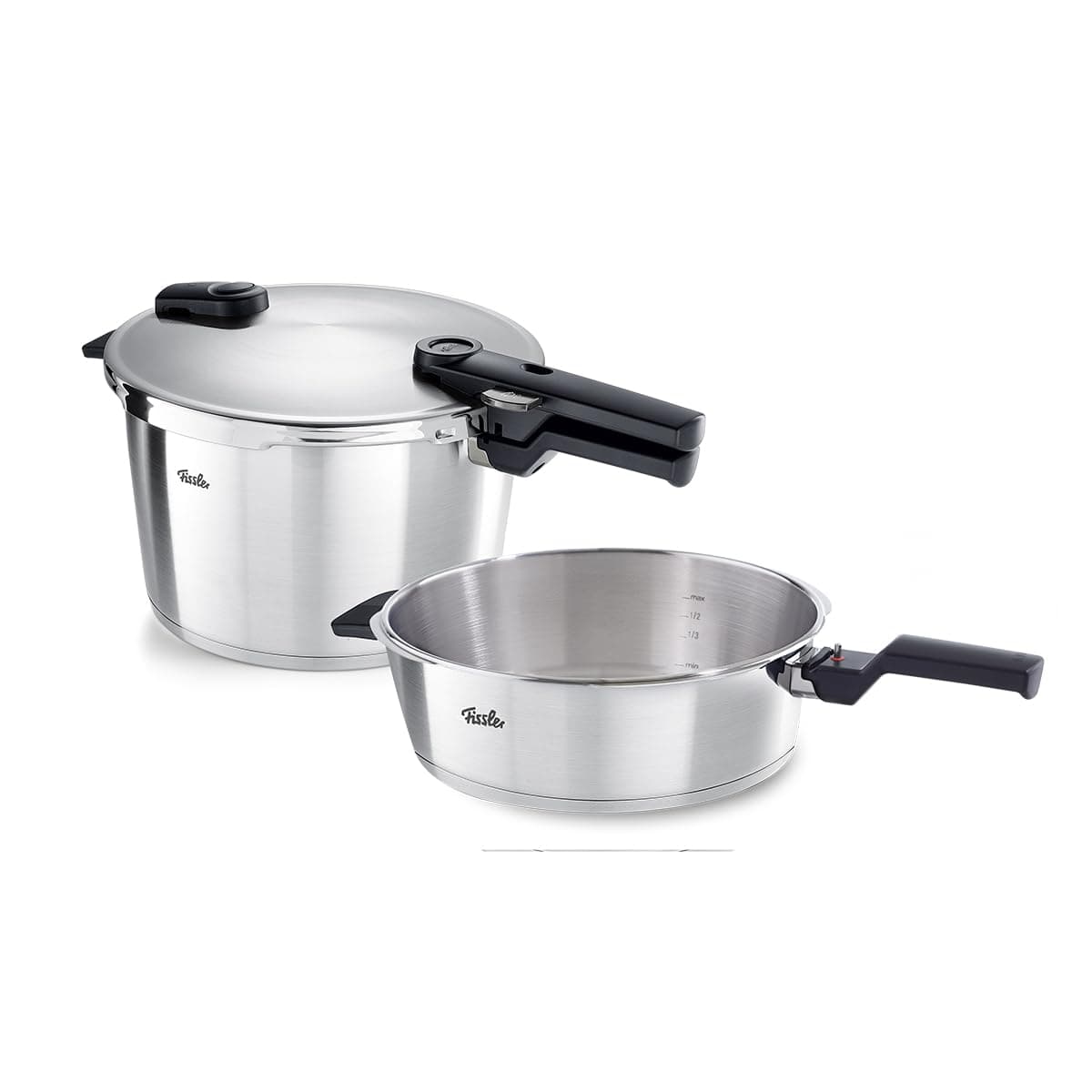 Fissler Vitaquick Premium juego grande de 2 piezas - ollas a presión 4.2 qt y 8.5 qt
