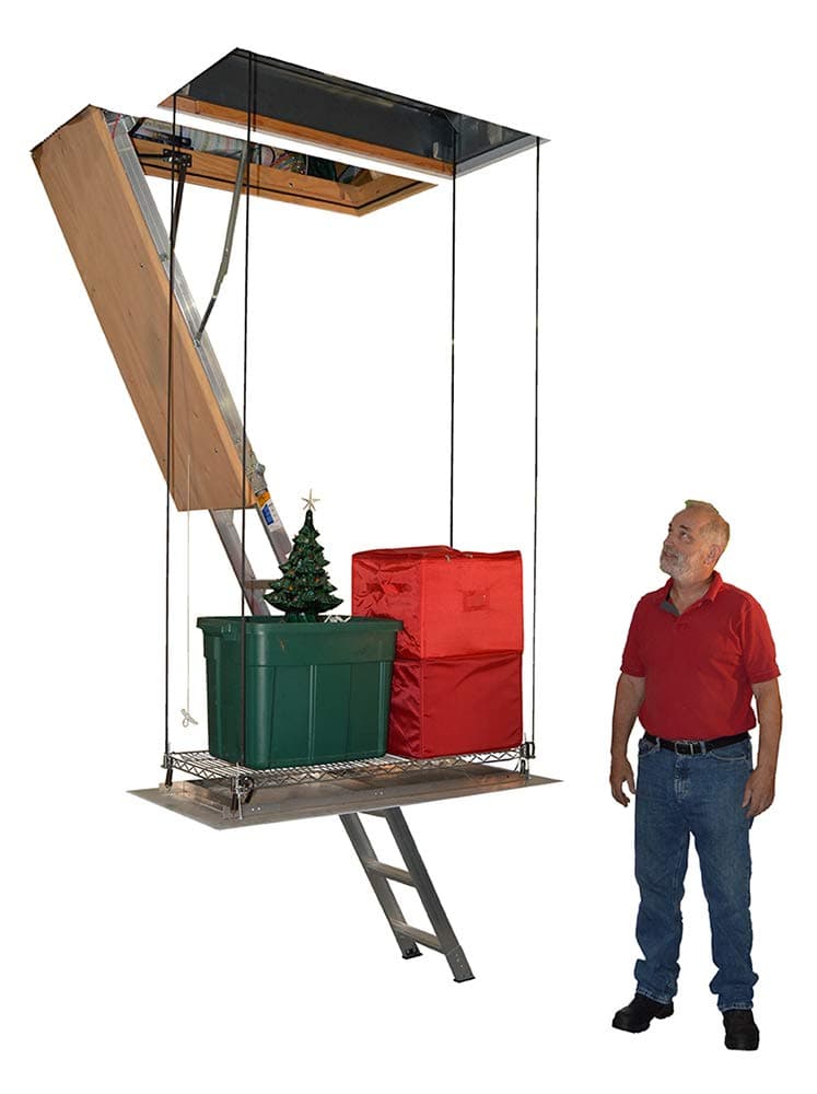 Elevador motorizado de ático SpaceLift SL 5228-S - Capacidad 200 lb, plataforma 24"x41"