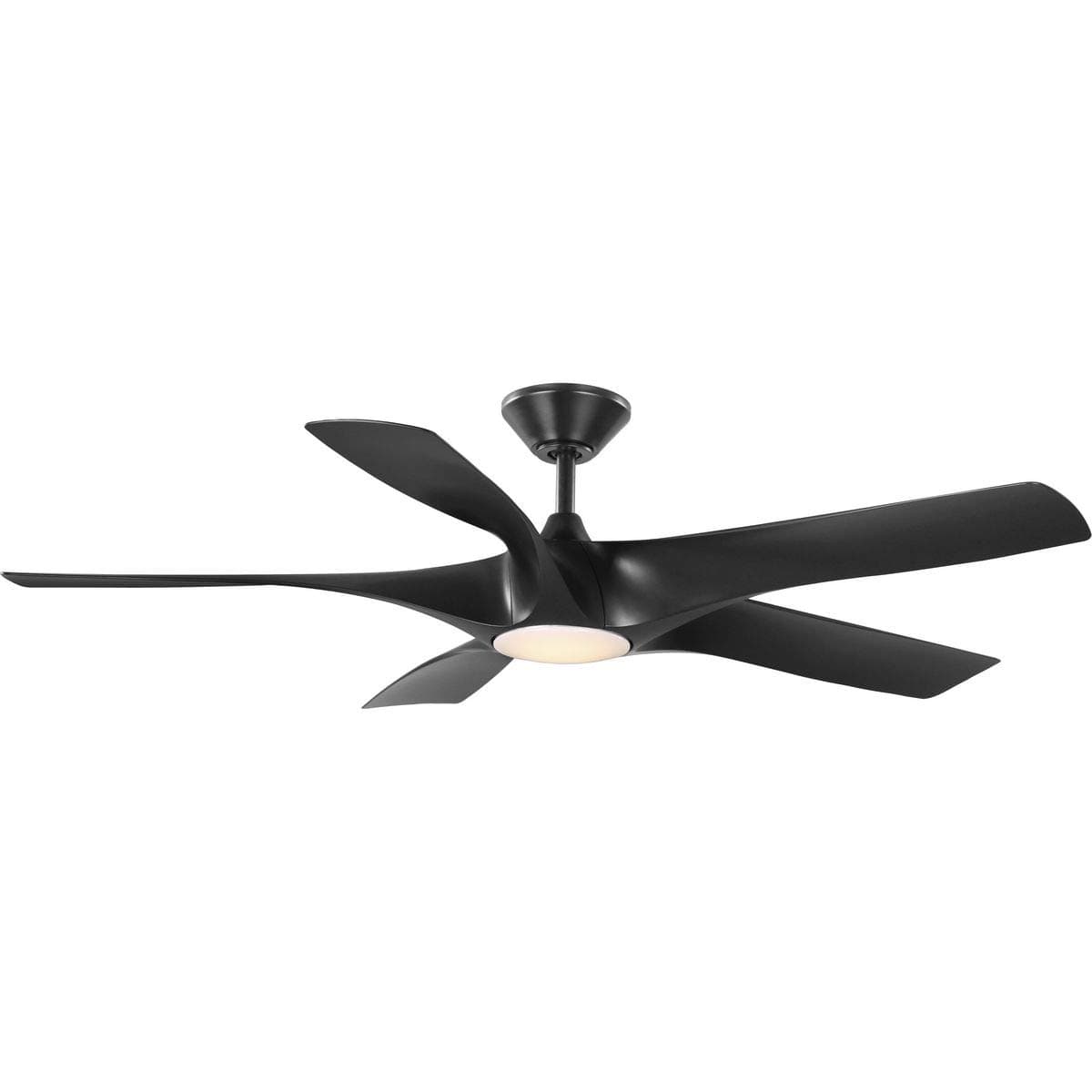 Progress Lighting Vernal Collection Ventilador de techo inteligente 60" 5 aspas Negro mate con LED WiFi Transitional Indoor/Outdoor P250059-031-30