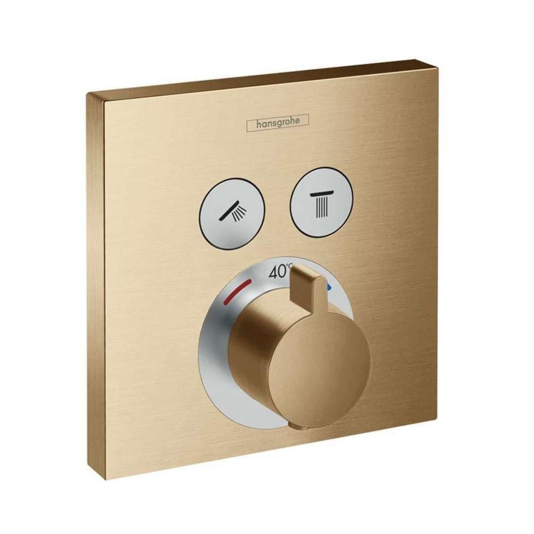 Hansgrohe ShowerSelect Empotrado 2 Funciones, Brushed Bronze 15763140