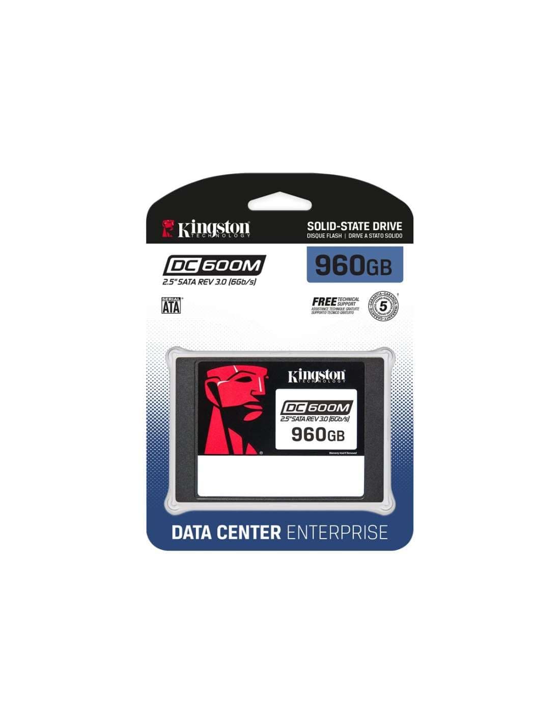 Kingston Enterprise 960G DC600M (Uso Mixto) | SSD SATA 2.5" | SEDC600M/960G