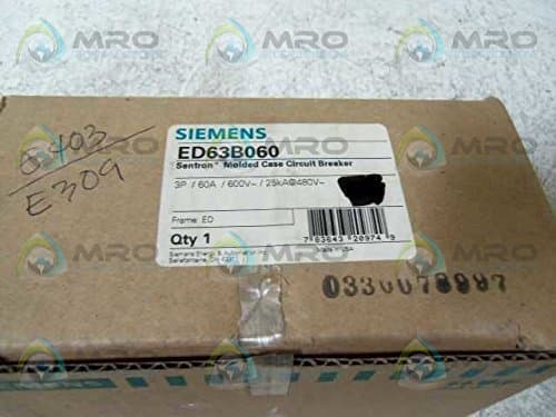 SIEMENS ED63B060 Interruptor moldeado 60A 3 polos
