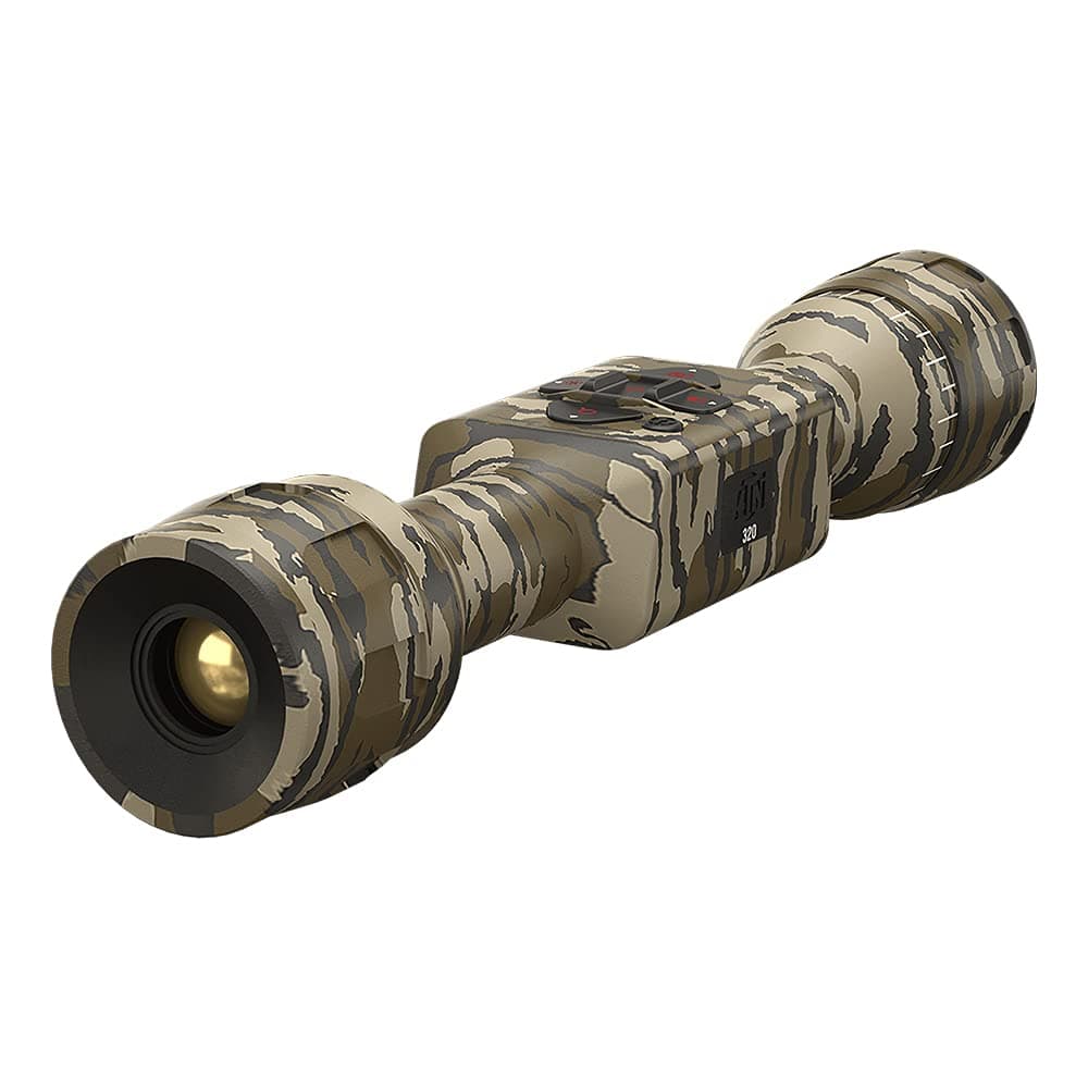 theOpticGuru ATN MossyOak Thor LT Ultra Light Thermal Hunting Camouflage Scope con sensor térmico de 60Hz, One Shot Zero, más de 10 horas de batería (320x240, 3-6x Bottomland)