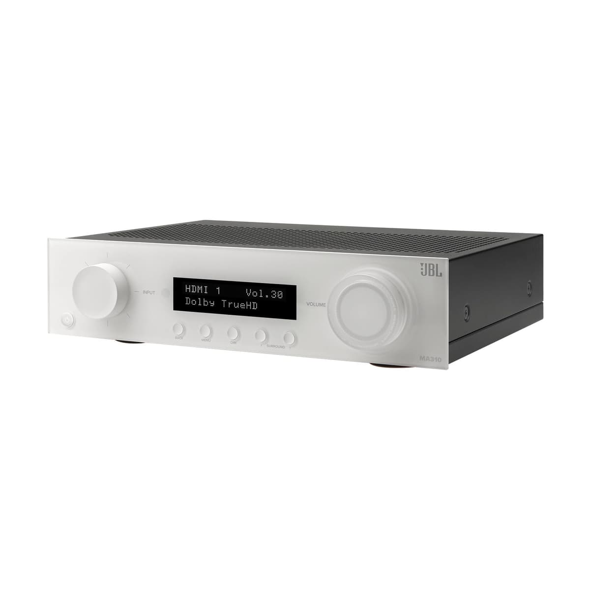 JBL MA310 Receptor AV 5.2 canales (60 vatios x 5) 4K (Blanco) JBLMA310WHTAM