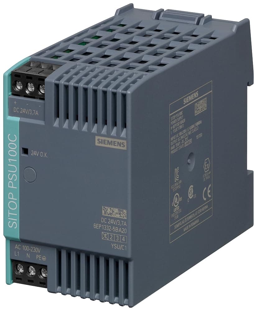 SIEMENS 6EP13325BA20 SITOP PSU100C Fuente 24 V 3.7 A Clase 2 NEC