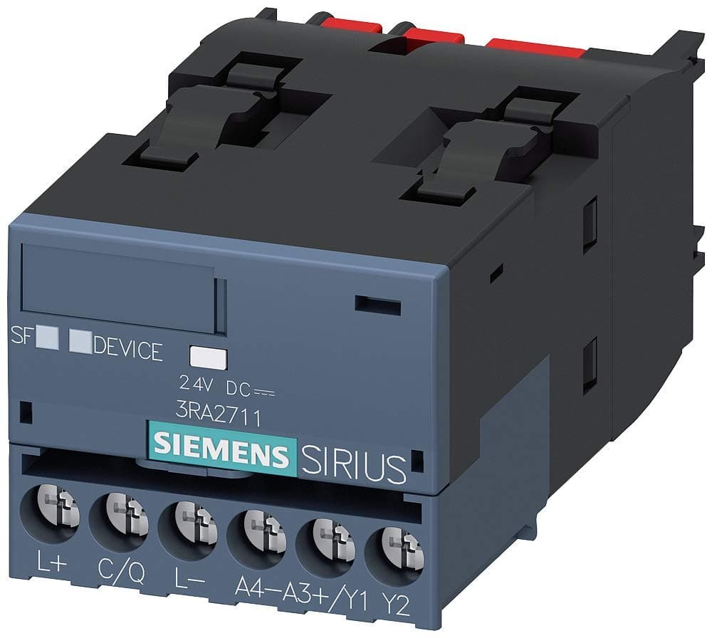 Siemens Sirius 3RA27111AA00 Módulo de función IO-Link, 24VDC, para montaje en contactores 3RT2, terminales de tornillo