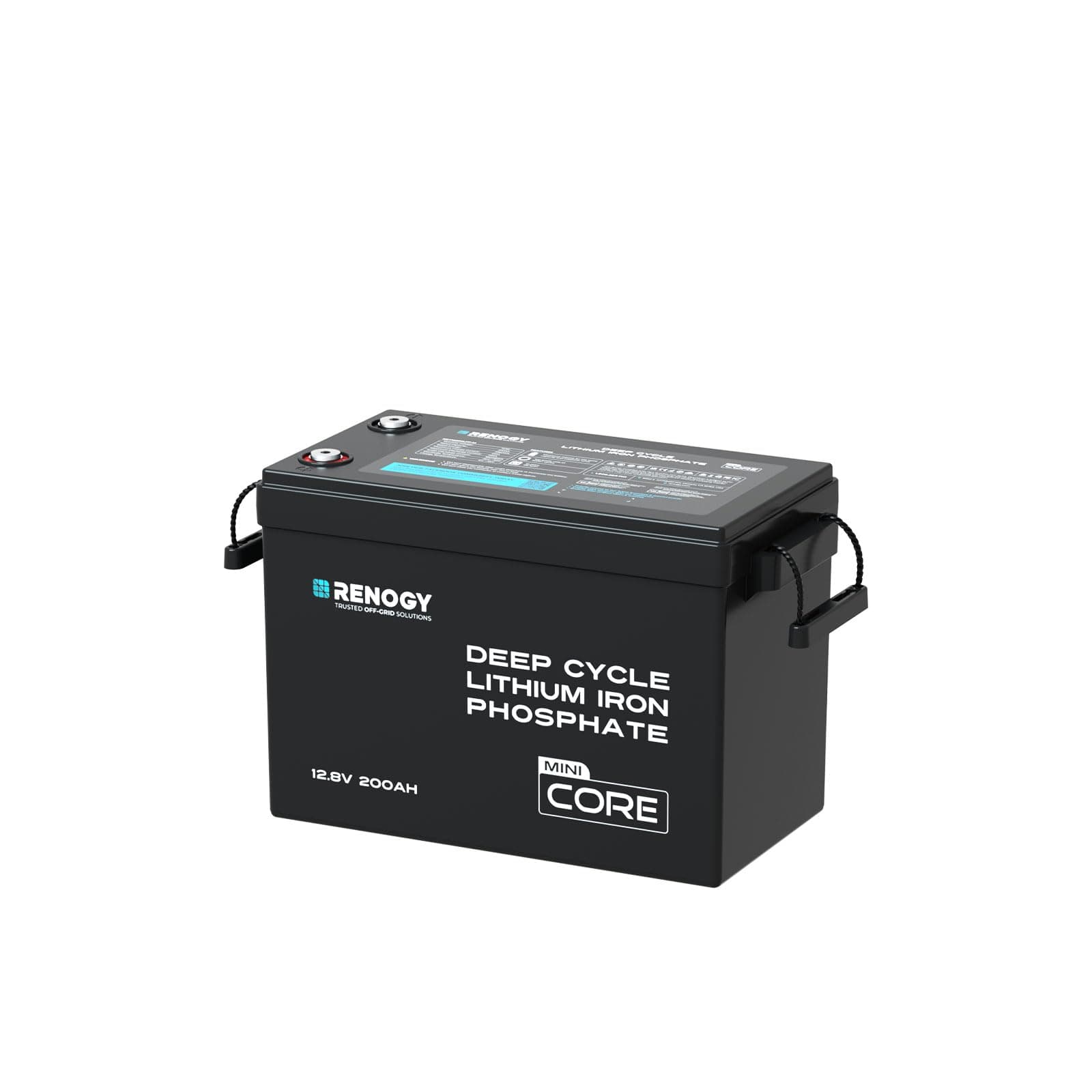Renogy 12V 200Ah Mini LiFePO4, 200A BMS, 380A Peak Discharge RBT12200LFP-M
