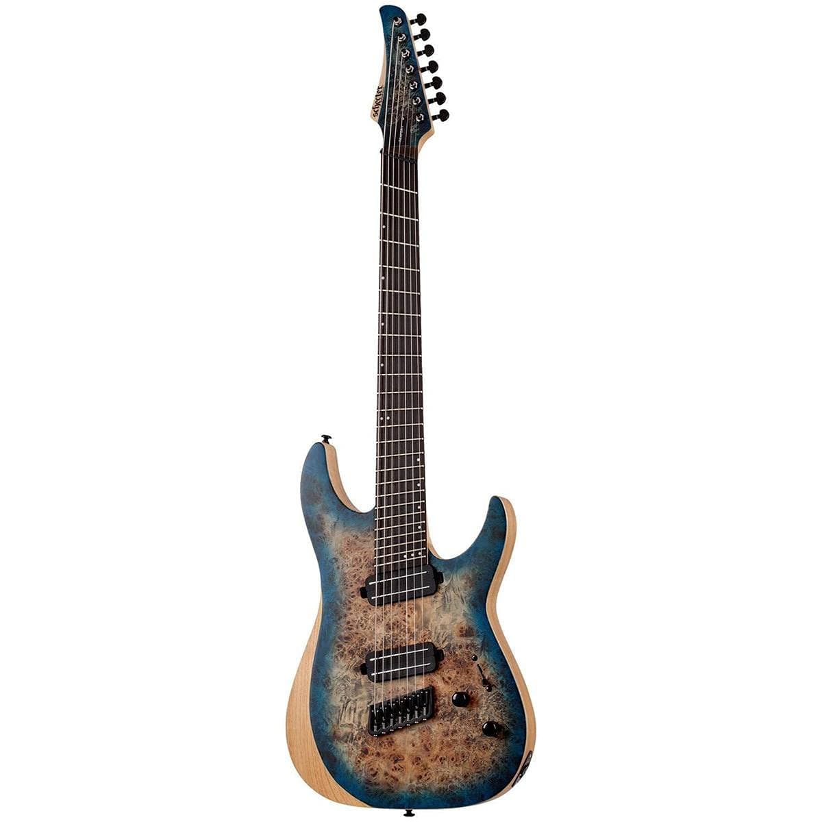 Schecter Reaper-7 Multiescala - Satinado Degradado Cielo 1510