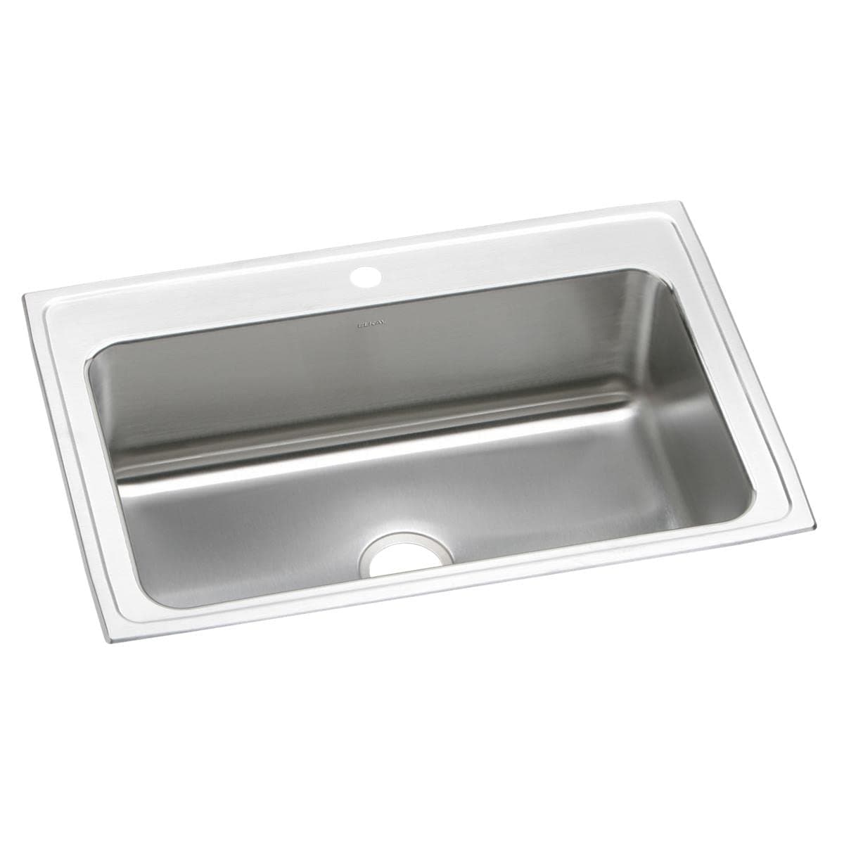 Elkay DLRS3322101 Lustertone Classic Fregadero de Acero Inoxidable Para Encimera, 33x22x10-1/8"