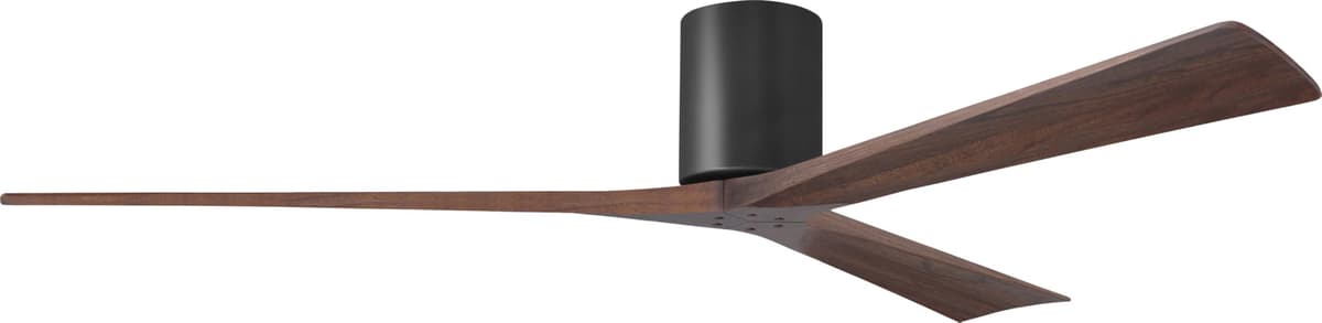 Matthews IR3H-BK-WA-72 Irene Ventilador de Techo de Montaje Empotrado 72" con Control Remoto y Control de Pared