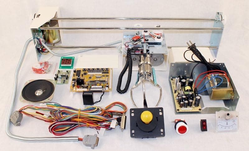 RetroArcade.us Kit Máquina Grúa Arcade, incluye componentes y manual para construir tu propia grúa RA-CRANE-KIT