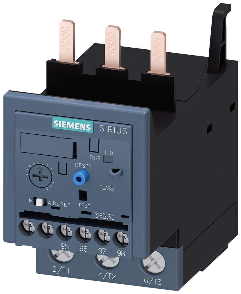 Siemens Sirius 3RB30361UB0 Solid State Overload Relay 12.5-50A Size S2 Clase 10 Rest. Manual/Automática