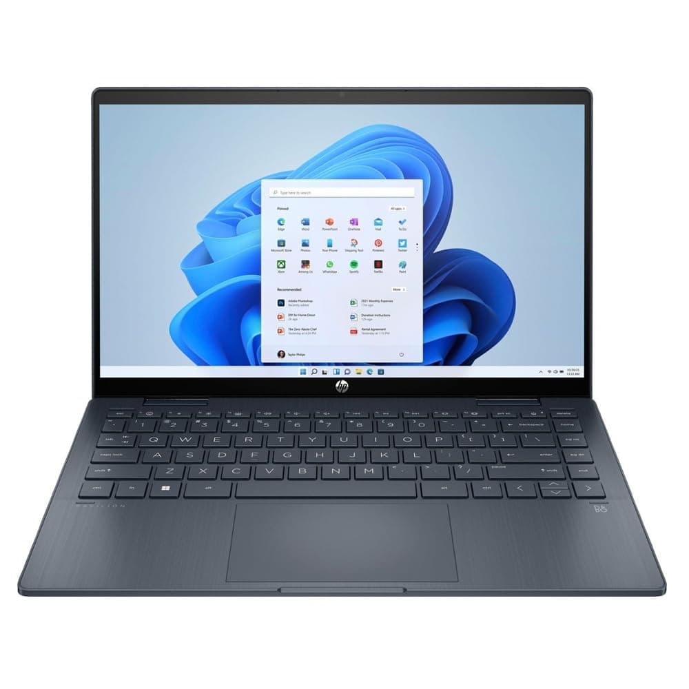 HP Pavilion 14" 2 en 1 con pantalla táctil FHD Laptop i3-1215U 8GB RAM 256GB SSD (Azul) ek-0013dx